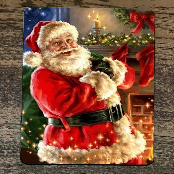 Mouse Pad‎ Santa Clause Saint Nick #1 Xmas Christmas - Picture 1 of 1